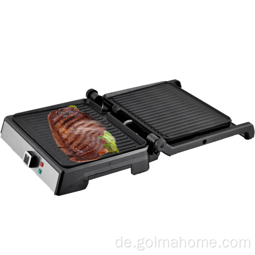 Elektrischer Grill 2000W mit Timer-Temperaturknopf Tragbarer Grill-Steak-BBQ-Grillgrill